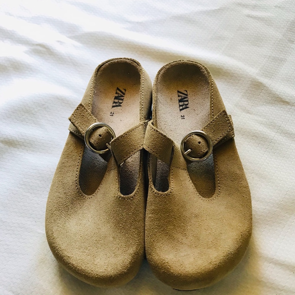 Zara Kids Tan clogs Shoes - Picture 2 of 7